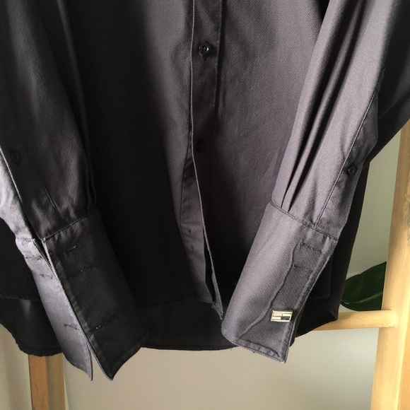 SALE HORST Men Black Shirt Cotton SZ 16.5 XL - Picture 6 of 8